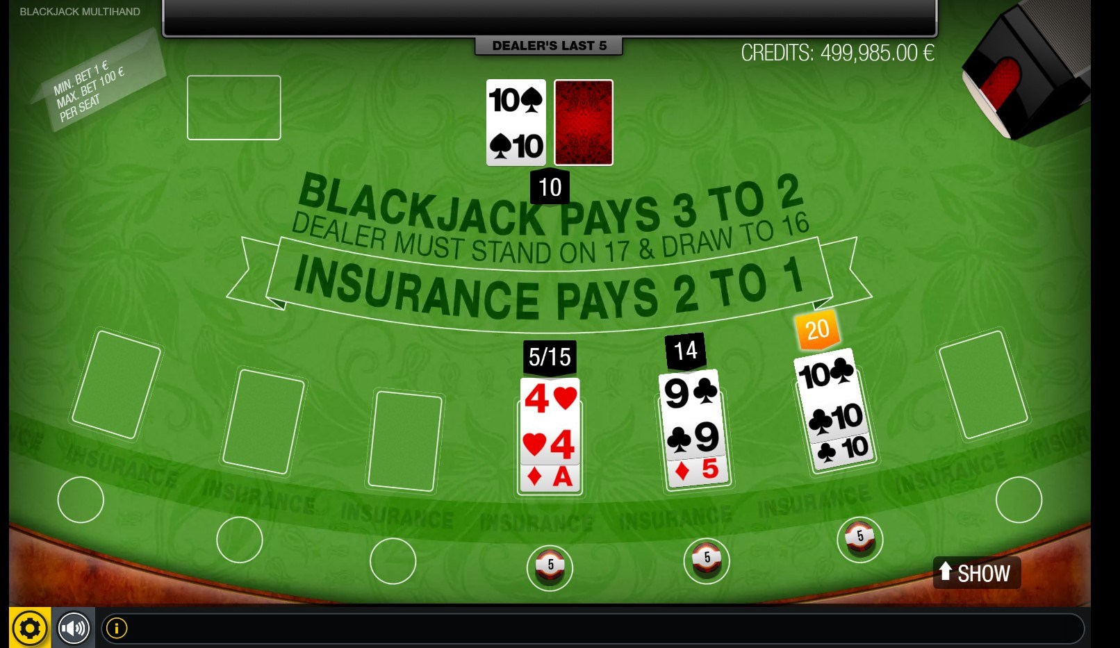 Blackjack MultiHand